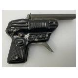 Vintage Miniature STAR Clicker Gun Made In Japan 3 1/4" Long Very Cool