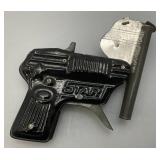 Vintage Miniature STAR Clicker Gun Made In Japan 3 1/4" Long Very Cool