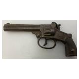 Stevens Antique 1935 Clip Cast Iron Cap Gun (Needs Repair) 6 1/4" With Holster