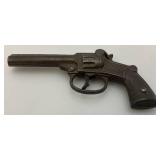 Stevens Antique 1935 Clip Cast Iron Cap Gun (Needs Repair) 6 1/4" With Holster
