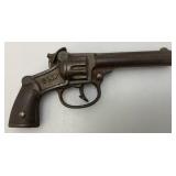 Stevens Antique 1935 Clip Cast Iron Cap Gun (Needs Repair) 6 1/4" With Holster