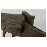 Stevens Antique 1935 Clip Cast Iron Cap Gun (Needs Repair) 6 1/4" With Holster