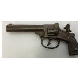 Stevens Antique 1935 Clip Cast Iron Cap Gun (Needs Repair) 6 1/4" With Holster