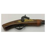 Vintage Flint Lock Pistol Cap Gun 9" (Seems To Work)