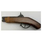 Vintage Flint Lock Pistol Cap Gun 9" (Seems To Work)