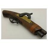 Vintage Flint Lock Pistol Cap Gun 9" (Seems To Work)