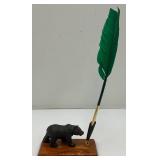 Vintage Miniature YELLOWSTONE National Park Bear Pen Holder Souvenir