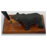 Vintage Miniature YELLOWSTONE National Park Bear Pen Holder Souvenir