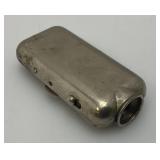 Antique Eveready Vest Pocket Flashlight No. 6991 Nickel Plated (Missing Bulb) 5/8" x 1 1/2" x 2 7/8"