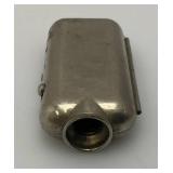 Antique Eveready Vest Pocket Flashlight No. 6991 Nickel Plated (Missing Bulb) 5/8" x 1 1/2" x 2 7/8"