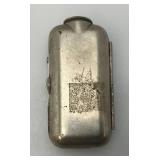 Antique Eveready Vest Pocket Flashlight No. 6991 Nickel Plated (Missing Bulb) 5/8" x 1 1/2" x 2 7/8"