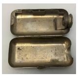 Antique Eveready Vest Pocket Flashlight No. 6991 Nickel Plated (Missing Bulb) 5/8" x 1 1/2" x 2 7/8"