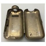 Antique Eveready Vest Pocket Flashlight No. 6991 Nickel Plated (Missing Bulb) 5/8" x 1 1/2" x 2 7/8"