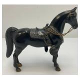 Vintage Plastimarx Cowboy Gun Slinger 5 1/2" Action Figure And Plastic Horse 2"x 8 1/2" x 7 1/2"
