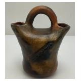 Antique/Vintage Native American Art Pottery Stoneware Wedding Vase 3" x 5 1/2" x 7"