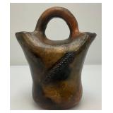Antique/Vintage Native American Art Pottery Stoneware Wedding Vase 3" x 5 1/2" x 7"