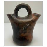 Antique/Vintage Native American Art Pottery Stoneware Wedding Vase 3" x 5 1/2" x 7"