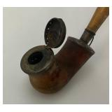 Misc. Vintage Items Including Portable Miniature Aluminum Coffee Pot , Lava Rock And More