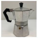 Misc. Vintage Items Including Portable Miniature Aluminum Coffee Pot , Lava Rock And More