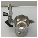 Misc. Vintage Items Including Portable Miniature Aluminum Coffee Pot , Lava Rock And More