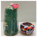 Misc. Vintage Items Including Portable Miniature Aluminum Coffee Pot , Lava Rock And More