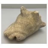 Antique Partially Fossilized Sea Shell Large Conch Seashell 7"