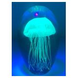Vintage Dynasty Gallery Heirloom Collection Large Hand blown Glass Jellyfish Paperweight 4" x 6 1/4"