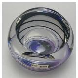 Est. $125.00 - $300.00 Kosta Boda Flat Top Glass Ball Paper Weight 2 1/2" x 3 1/2"