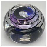 Est. $125.00 - $300.00 Kosta Boda Flat Top Glass Ball Paper Weight 2 1/2" x 3 1/2"
