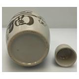 Vintage Japanese Ceramic Sake Bottle Tokkuri 8"