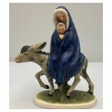 1959 Vintage Goebel Flight Into Egypt Mary And Baby Jesus Figurine 7" Tall