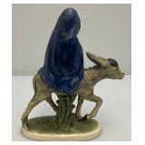 1959 Vintage Goebel Flight Into Egypt Mary And Baby Jesus Figurine 7" Tall