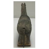 Misc. Collectible Terracotta Chinese Warriors And Horse (Has Repaired Ear And One Warrior Has Missing Hair piece (Most Are 8")