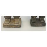 Misc. Collectible Terracotta Chinese Warriors And Horse (Has Repaired Ear And One Warrior Has Missing Hair piece (Most Are 8")