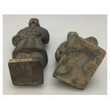Misc. Collectible Terracotta Chinese Warriors And Horse (Has Repaired Ear And One Warrior Has Missing Hair piece (Most Are 8")
