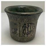 Miniature Vintage Greek Themed Mortar & Pestle 3" x 3 1/2"