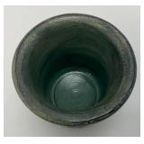 Miniature Vintage Greek Themed Mortar & Pestle 3" x 3 1/2"