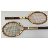 Vintage Wilson Trophy And Embassy Tennis Rackets