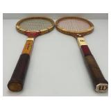 Vintage Wilson Trophy And Embassy Tennis Rackets