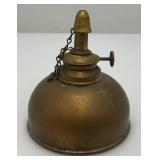Vintage Brass Oil Hand Lamp With Snuffer 3 1/2" x 3 3/4"