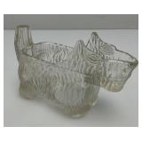 Vintage LE Smith Scottie Dog Clear Glass Creamer