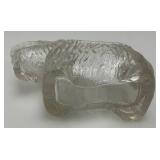 Vintage LE Smith Scottie Dog Clear Glass Creamer
