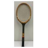 Two Vintage Tennis Rackets And Protective Holders One Is Chris Evert Wilson And One Is Bangcroft Streamline