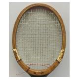 Two Vintage Tennis Rackets And Protective Holders One Is Chris Evert Wilson And One Is Bangcroft Streamline