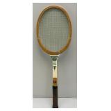 Two Vintage Tennis Rackets And Protective Holders One Is Chris Evert Wilson And One Is Bangcroft Streamline