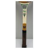 Two Vintage Tennis Rackets And Protective Holders One Is Chris Evert Wilson And One Is Bangcroft Streamline