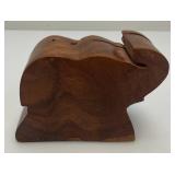 Vintage Collectible Elephant Puzzle Box 3 1/2" x 4 1/2"