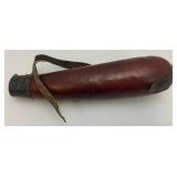 Antique Traitional MAASAI Milk Or Blood Drinking Gourd From Kenya With Bead Work 16"
