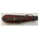 Antique Traitional MAASAI Milk Or Blood Drinking Gourd From Kenya With Bead Work 16"