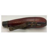 Antique Traitional MAASAI Milk Or Blood Drinking Gourd From Kenya With Bead Work 16"